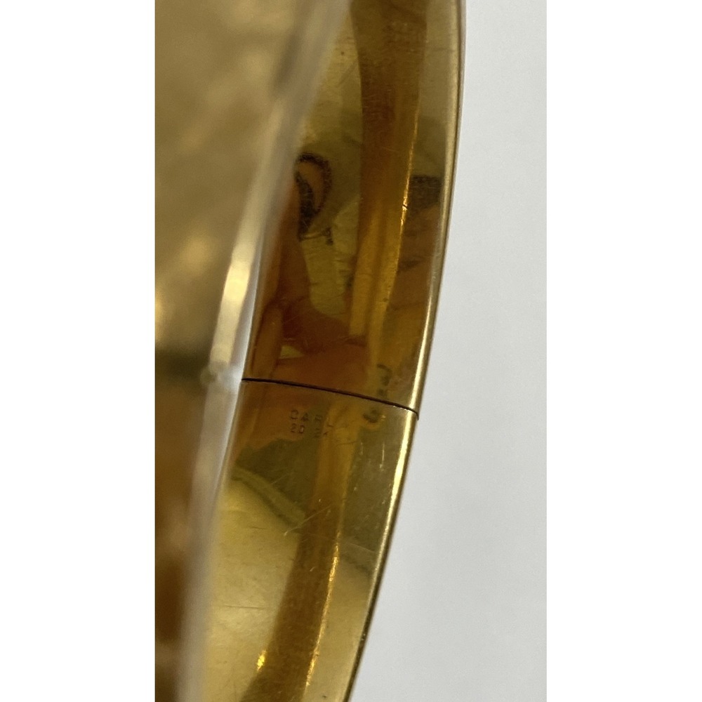 Vintage Carla Midcentury MCM Gold Bracelet 12k‎ Gold Fillled Brushed Gold - Picture 6 of 11